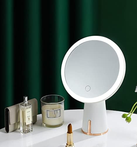 Toworldit Джобно 3-Цветно Led Тоалетен Огледало За Грим, Акумулаторна Пътна Лампа с Ключ, Козметичен Масичка
