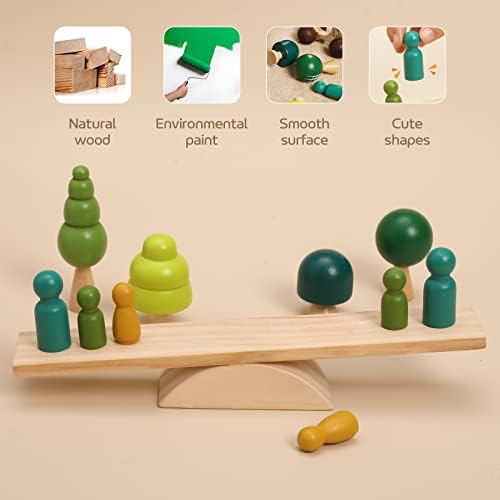 Обещай Бейб Дървени Играчки на Дървото Балансировочные Играчки Дървени Клечки Кукли Начална Обучение Забавни