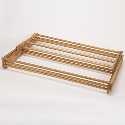 Home-it Бамбук дървена закачалка за дрехи - тежки поставка за сушене на плат