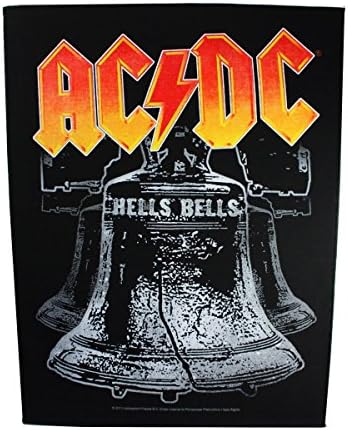 XLG AC/DC Hells Bells Нашивка на гърба С Логото на Рок-група Музикални Яке, Пришитая Апликация