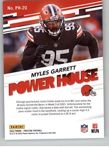 2022 Панини Prestige Power House 20 Майлс Гарет Cleveland Browns Футболна търговска картичка NFL