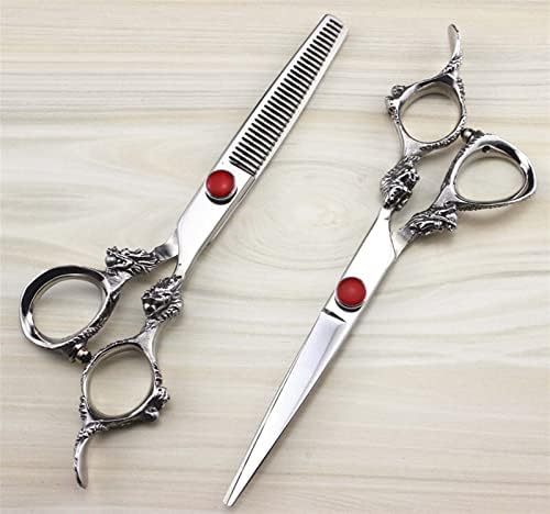 Ножица за подстригване на коса, 6 инча 440c дракон дръжка за рязане на фризьор филировочные ножица за подстригване