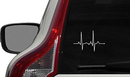 Линия на Сърцето Кардиомонитор Версия 1 Автомобилната Vinyl Стикер Стикер на Бронята за Авто Автомобили, Камиони