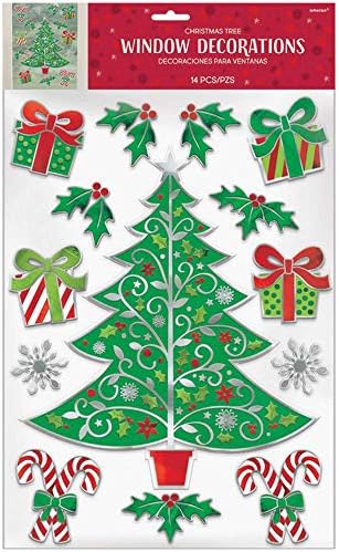 Традиционната Коледна украса на прозорци От Фолио с Релефна | 1 бр