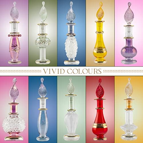 Миниатюрни Флакони за парфюми и етерични масла от бластване стъкло CraftsOfEgypt Genie за парфюми и етерични