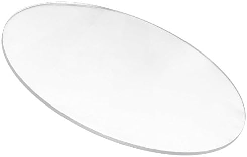 Детайли инструмент Прозрачен Огледално Акрилно кръгъл Диск с дебелина 3 мм, Диаметър: 85 мм