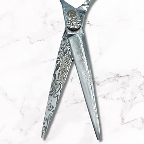 Дамасские ножица За Подстригване на коса - Saki Kanzen - 6-Инчови Ножица за Подстригване на коса Мастер-клас