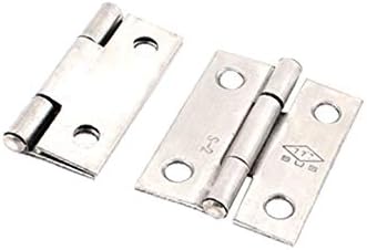 X-DREE 3 бр 1,5 x 1,2 Панти за вратите на гардероба от неръждаема стомана марка 202 от неръждаема стомана (3