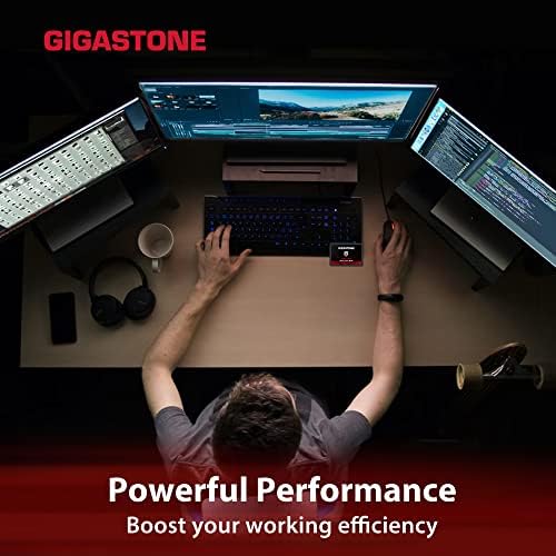 Устройство Gigastone Game Turbo 2TB SSD SATA III 6 gb / s. Вътрешен твърд диск 3D NAND 2,5, скорост на четене до 560 Mb/s. Съвместимост с PS4, КОМПЮТРИ, настолни компютри и лаптопи, 2.5 инча 7 мм (0,28 и?