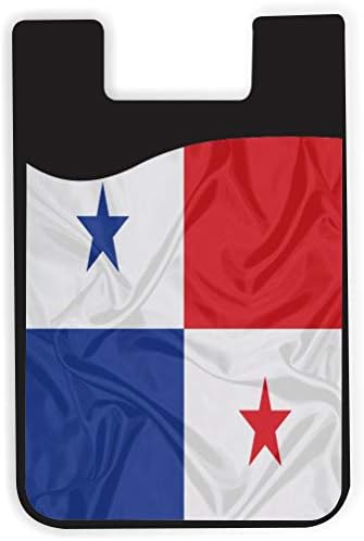 Дизайн на знамето на Панама - Силиконов 3 м Лигав Чанта-портфейл за Кредитни карти, Приклеивающийся към Портфейла,