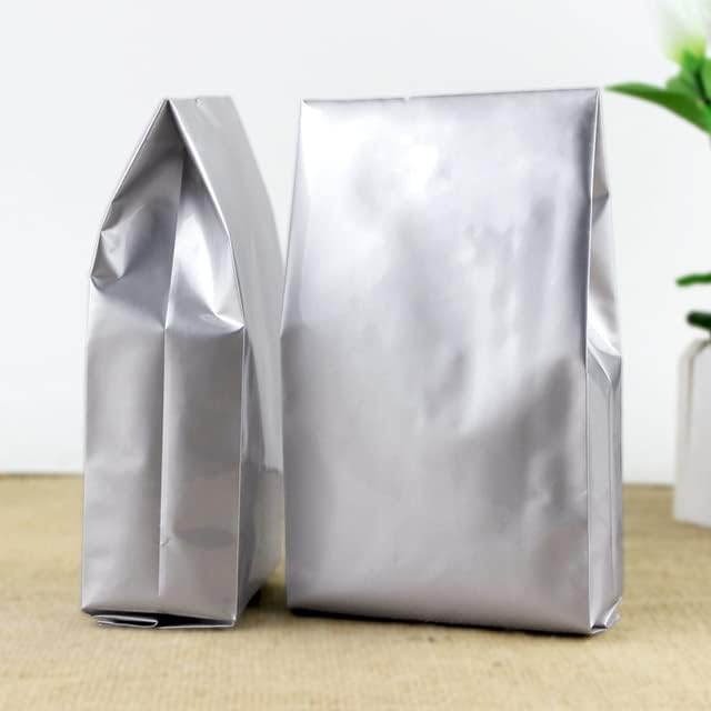 100 бр. вакуумни торби за опаковане на чай и продукти от алуминиево фолио, открит горния джоб