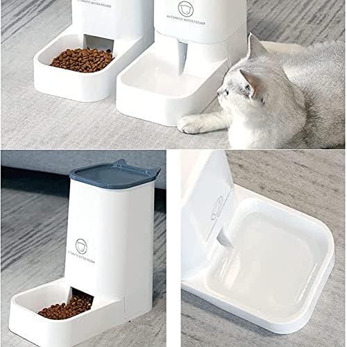 Автоматична ясла за котки Koomuao, 3,8 Л, Автоматична ясла и Набор от поилки за кучета, Котки и други дребни животни (А + вода Опаковка)