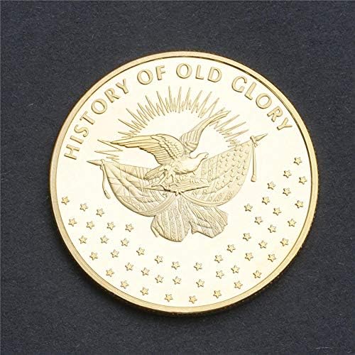 Подарък монети с колекционерска стойност Флаг Бетси Рос История на Стара Слава Златни Възпоменателни монети на Повикване
