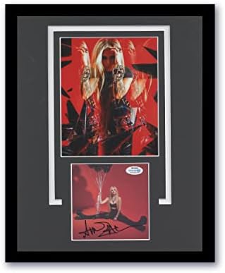 Avril Lavigne Love Sux с автограф на потребителя рамка 11x14 Снимка на Дисплея B ACOA