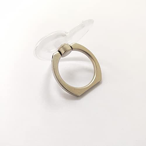 Поставка за пръстени за мобилен телефон, прозрачна поставка за пръстени за телефон универсална поставка за улавяне на пръста на 360 ° (прозрачно сърце)