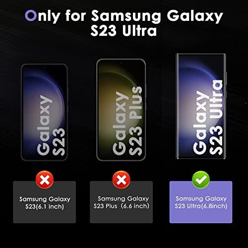 Защитно фолио ELEYBTEH за Samsung Galaxy S23 Ultra Privacy Screen Protector от закалено стъкло с 6.8 инча, [Съвместима