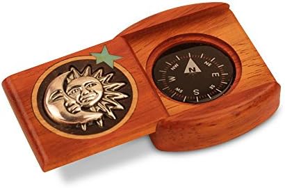 Ковчег за Компас Heartwood Creations Sun and Moon Silverscape Compass Box