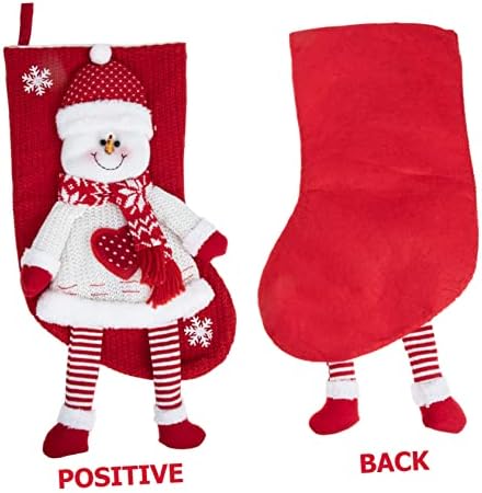 BESPORTBLE Коледни Чорапи с шоколадови Бонбони терлици, Селска Фермерска Къща Висящи Бижута Сувенири За Партита Вязаная Плат Коледна Чанта за Възрастните Хора Коледни