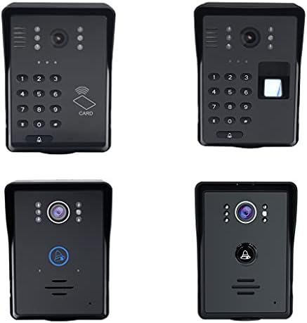 XDCHLK Домофонна система, 7-Инчов Сензорен Екран на Монитор, Външен Звънец Камера за Видео Телефон Врати за